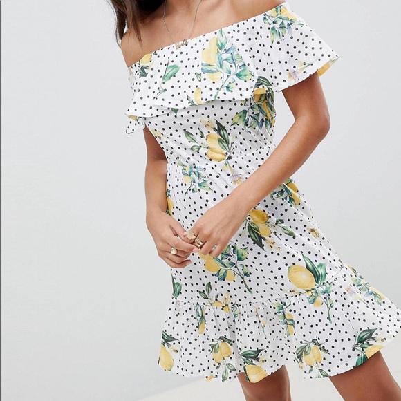 lemon dress asos